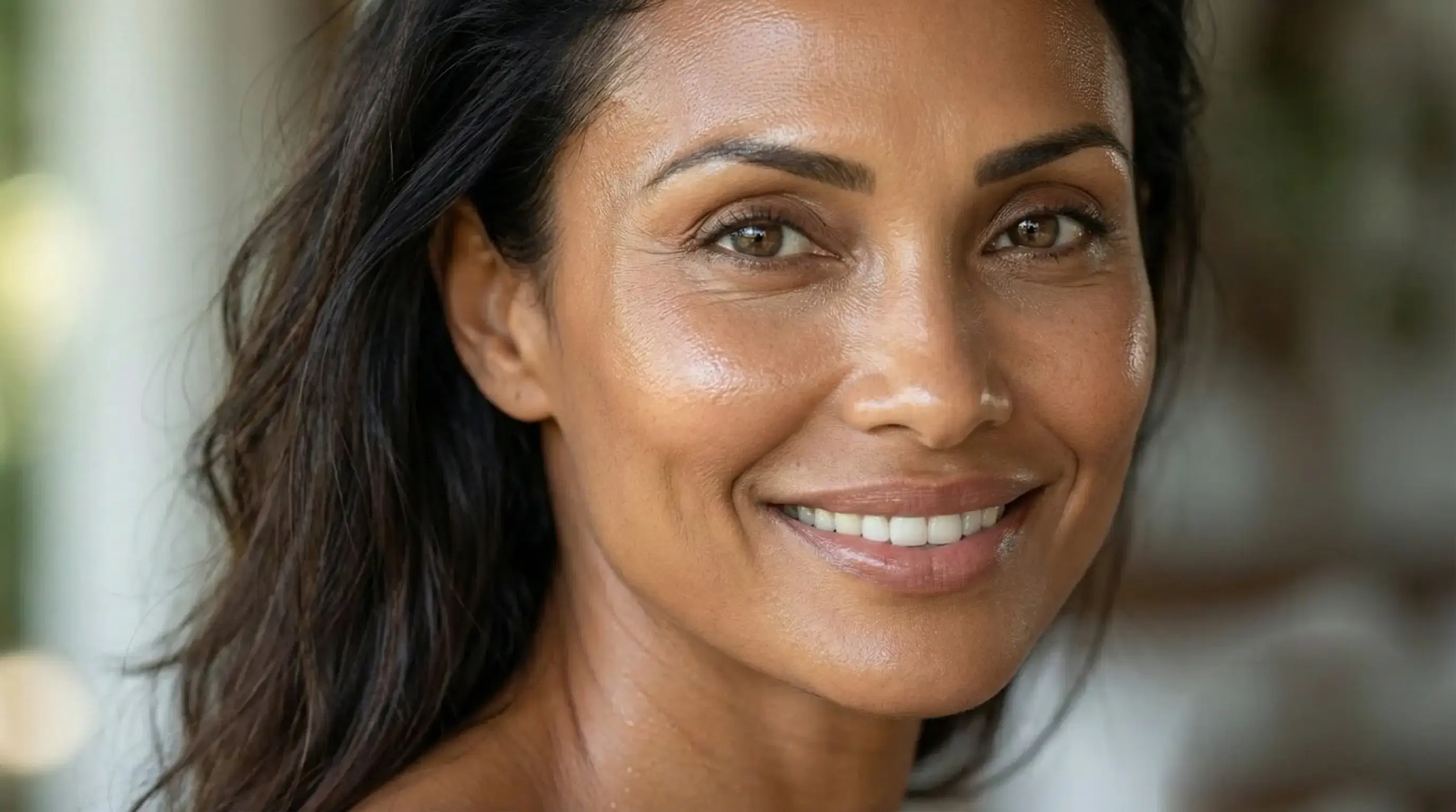 Woman portrait showing natural radiance